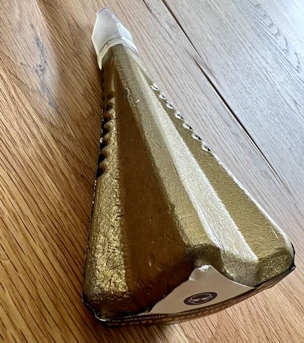 Foto von Spaltgranate ca.1,6kg + 1x BILDMAGNET! Hochwertiger Spaltkeil Keil-Kreuzform Spezialstahl für Holz, Holzspaltung, Spaltaxt Spalthammer Holzspalter, Spaltwerkzeug, Drehspaltkeil Drehkeil Fällkeil, Gold