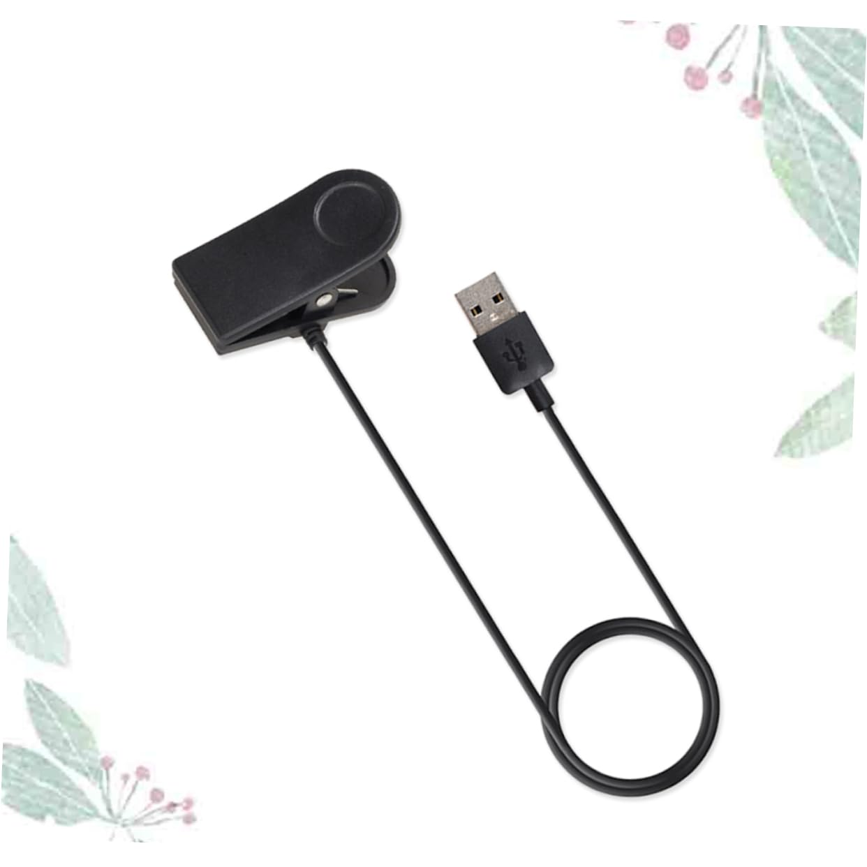Gatuida 3pezzi Caricatore Per Orologi Smart Con Clip Di Ricarica Cavo Per Vivoactive Hr Ricarica Veloce e Prestazioni Stabili Design Compatto e Leggero Per Ufficio e Viaggi