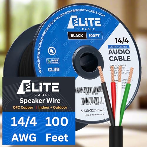 Elite 14/4 Speaker Wire 100ft
