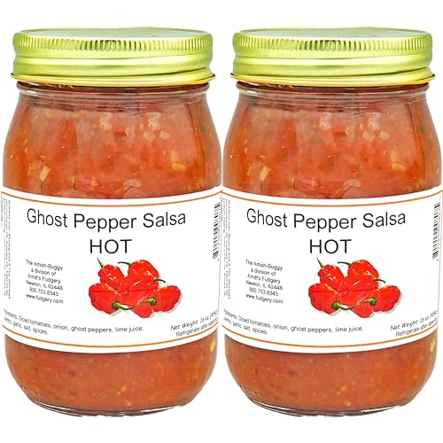 Arndts Fudgery Amish Made Salsa 2-16 oz. Jars (Ghost Pepper X-Hot)