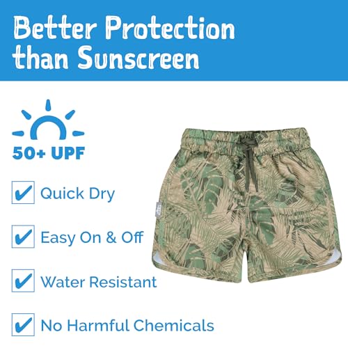 Image of JAN & JUL UV Swim Shorts and Long Sleeve UV Shirt for Toddlers