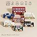 Le Toy Van London Car Set Premium Wooden Toys for Kids Ages 3 Years & Up (TV267), 7-pk