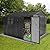 Dyncan Metal Garden Shed for Enhanced Organization and Security, 10ft x 8ft Outdoor Storage Solution with Window and Durable Construction, Dark Grey
