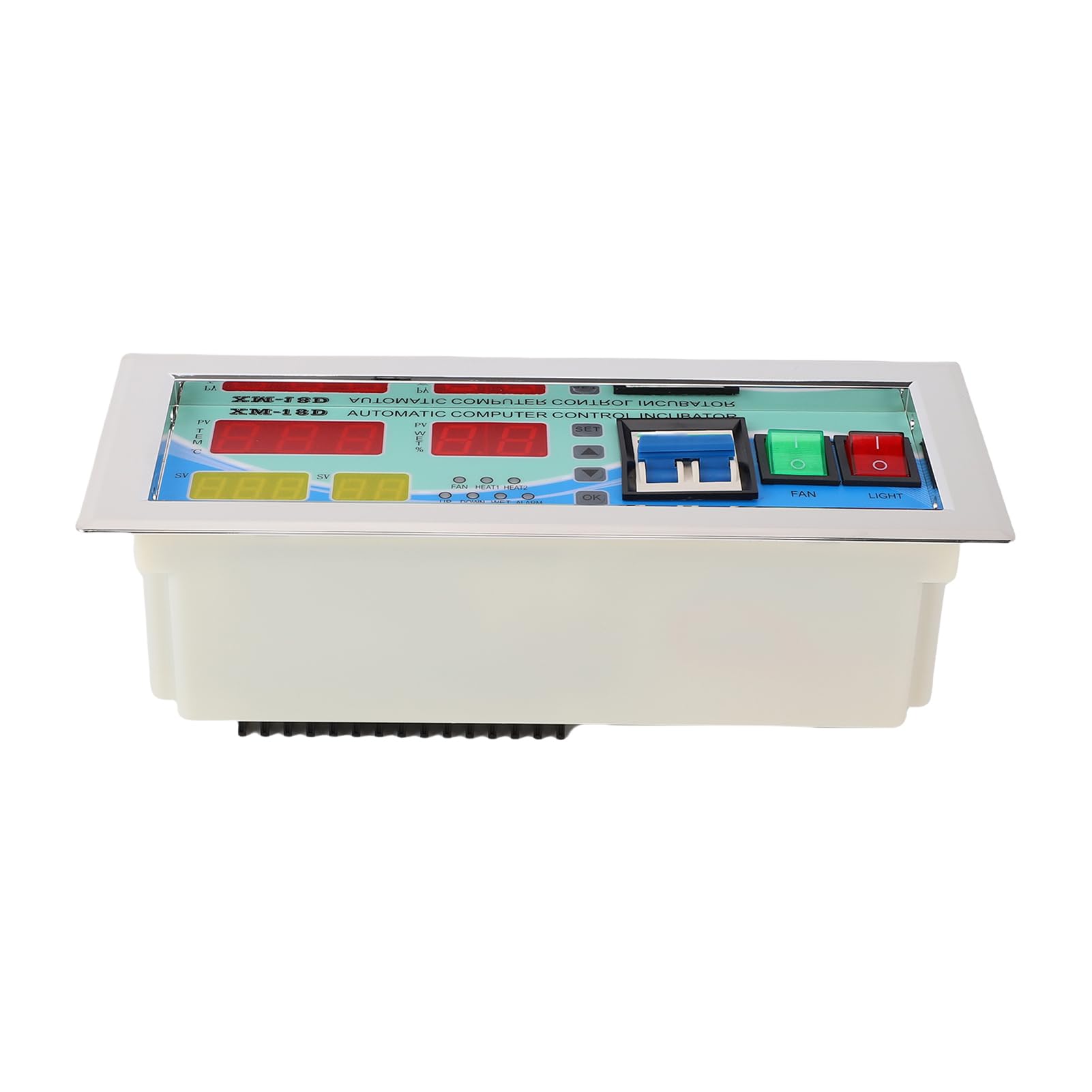 Eujgoov Higrómetro de Termostato Digital para Incubadora de Huevos Gran Pantalla LCD Muestra de Temperatura Automática Control de Humedad