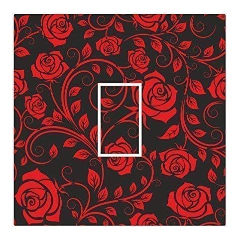 Sticar-it Ltd Rose Floral Light Switch Sticker Cover