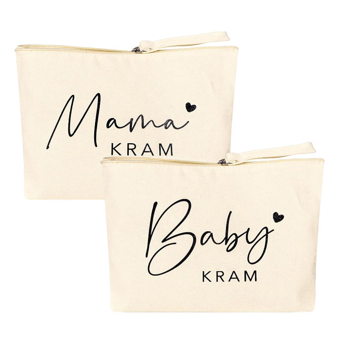 Trousse Per Trucchi Personalizzata Per Donne, Borsa Per Mamma Con Chiusura Lampo, Bianco