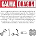 CalmaDragon 85620 Colchoneta Gimnasia Espuma PU Impermeable Alfombra de Protección en 3...