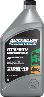 10W-40 Synthetic Blend ATV, UTV, Motorcycle Oil, 1 Quart