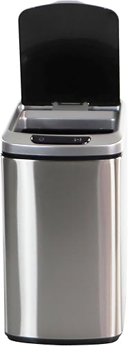 Miniatura 7 de Hanover Home Bote de basura manos libres con acabado resistente a las huellas dactilares, tapa con sensor de movimiento de cierre suave y contenedor