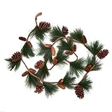 Factory Direct Craft 9 Foot Long Artificial Pine Rope Garland for Christmas Holiday Decorations