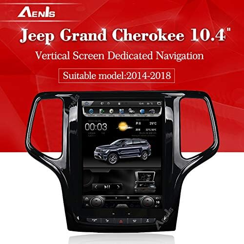 Aenis Vertical Screen Tesla Style Android 7.1 10.4 inch Car Stereo for Jeep Grand Cherokee Touch Screen Radio DVD Player GPS Navigation …