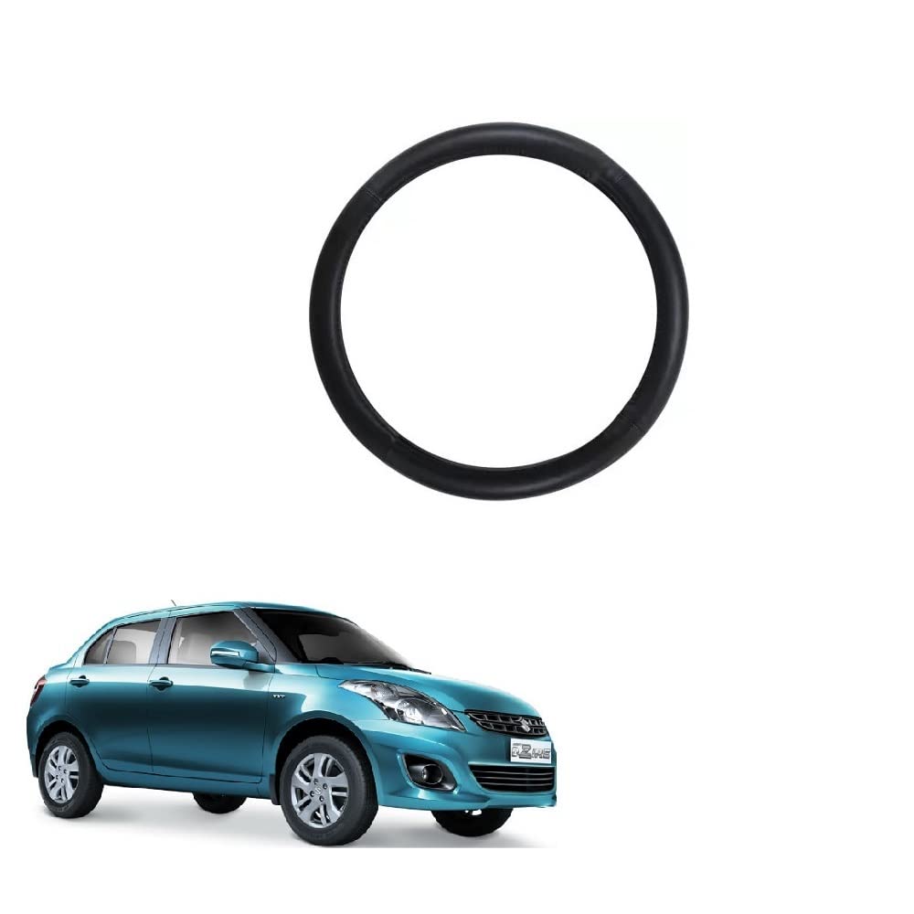 Car Steering Wheel Cover Full Black Colour Suitable for Maruti Suzuki Swift Dzire 2011 to 2015-image-9