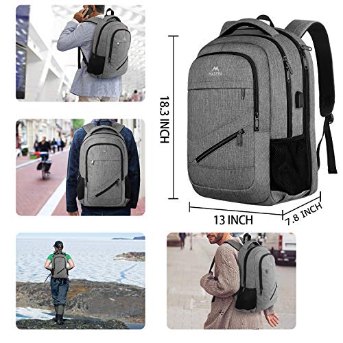 MATEIN Travel Laptop Backpack,TSA Large Travel Backpack for Women Men, 17 Inch Business Flight Approved Carry On… - Image 7