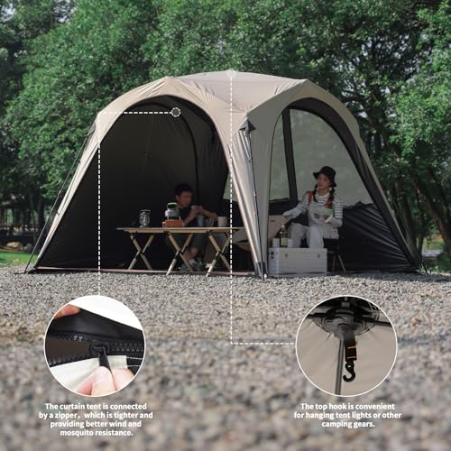 Toldo para Camping con Montaje Fácil y Rápido 124x124 pulgadas miniatura 5