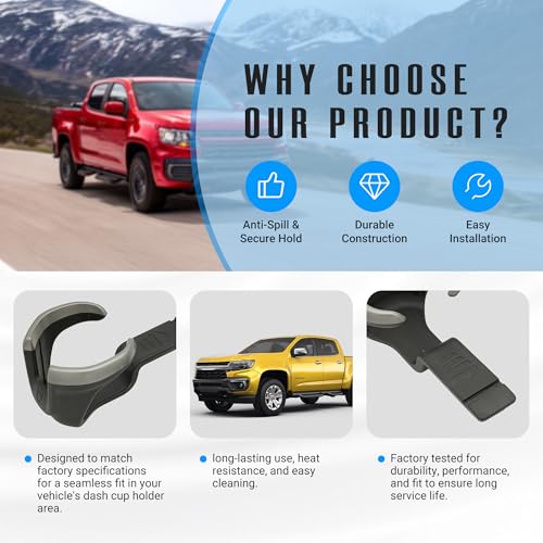 Inserto para portavasos delantero NOVAPARTS 2 piezas para Chevy 2017-2022 miniatura 3