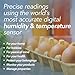 HT1 Smart Temperature Sensor and Humidity Sensor - Bluetooth Thermometer and Hygrometer with App Monitoring - Indoor/Outdoor Temperature and Humidity Monitor for RV, Basement, Fridge & More (1 Pack)