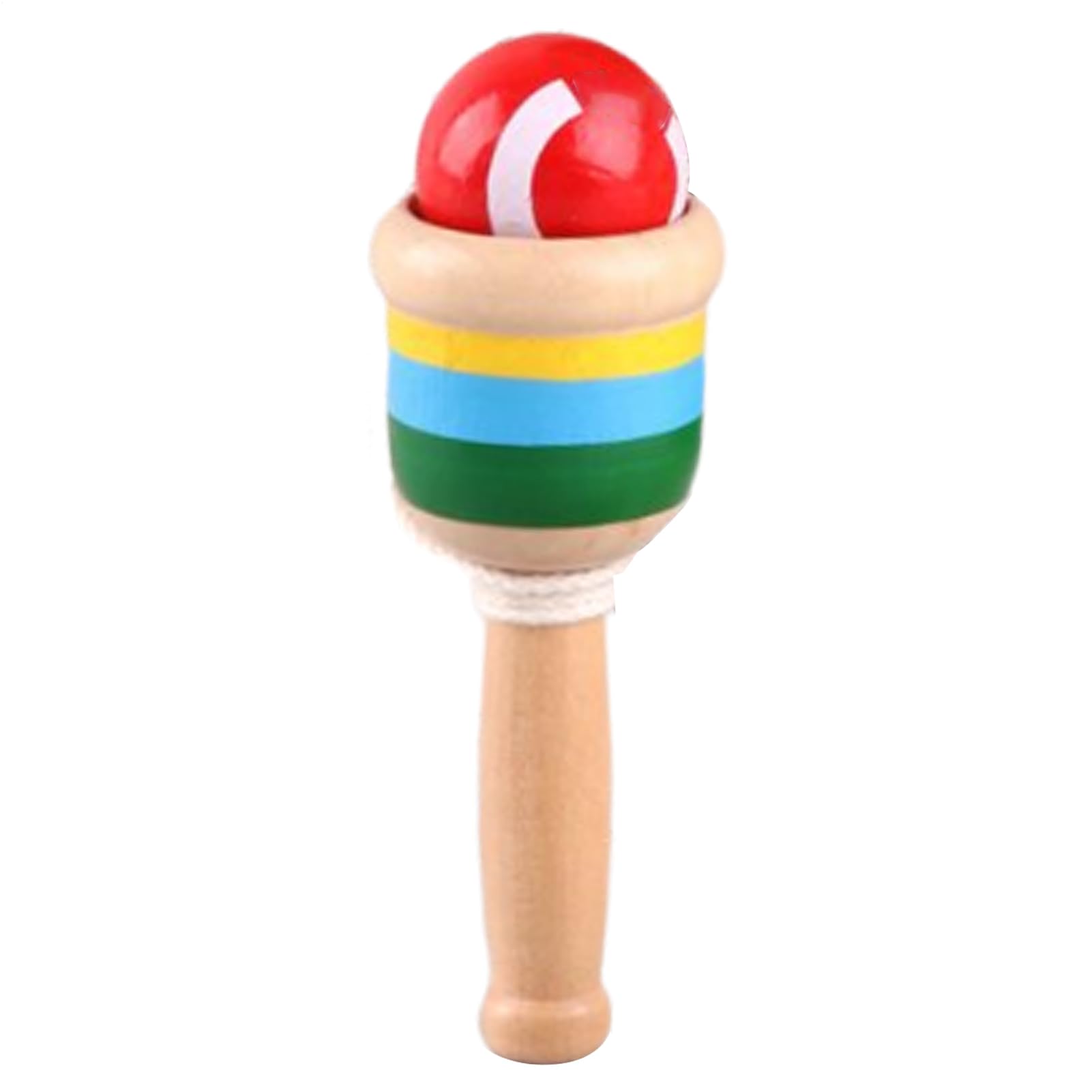 Generico Lancement et capture de balle en bois – Jeu de lancement classique, station de sport éducative pour jeux de pique-nique, étui pour accessoires professionnel fiable de papeterie