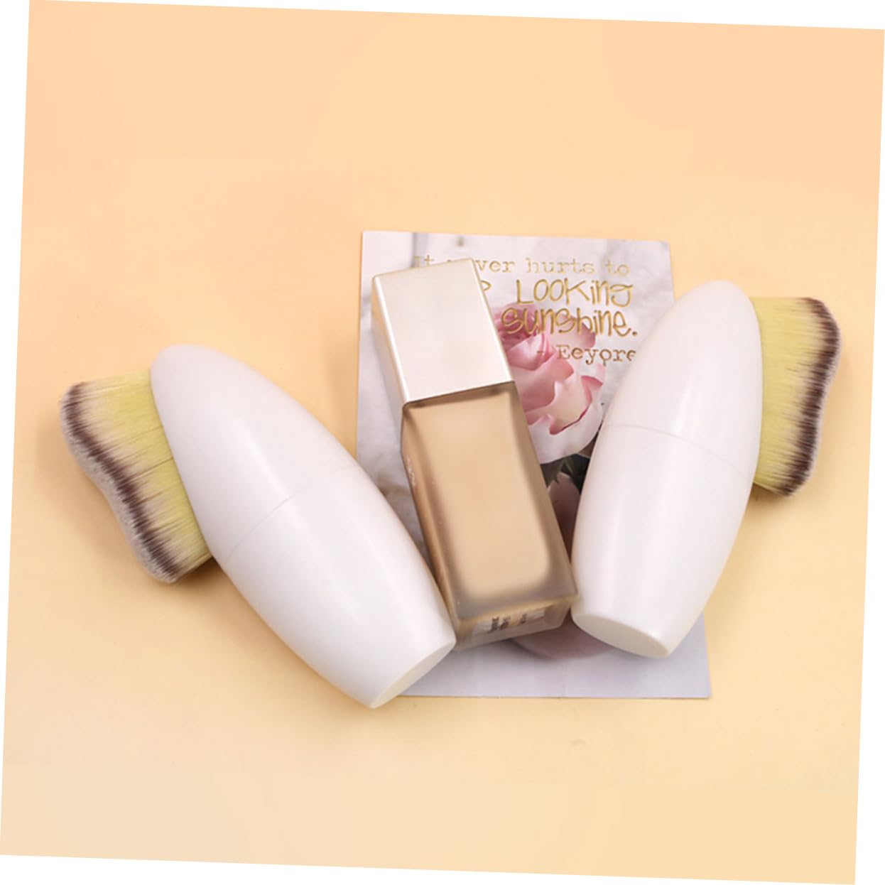 Beavorty 8stücke Tragbare Make-up Foundation Pinsel Ergonomische Gesichts-pinsel Für Flüssig Und Puder-foundation Für Konturierung Und Schnelles Auftragen Praktisch Für Zuhause Und