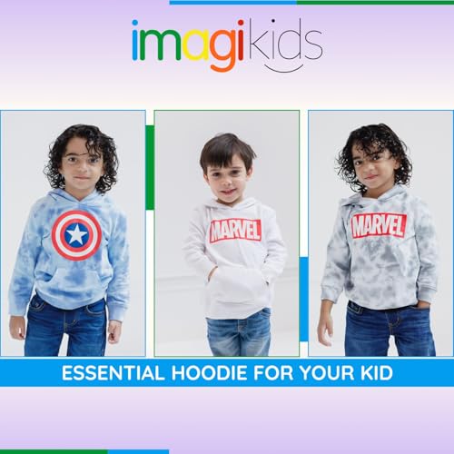 Marvel Avengers Toddler Boys Fleece Pullover Hoodie Tie Dye/Gray 2T3