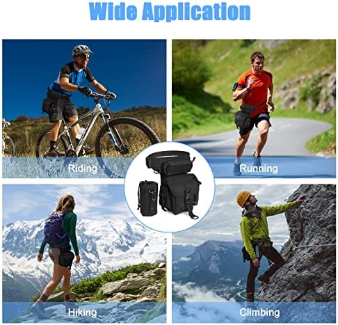 EEEKit Tactical Drop Leg Bag, Multifunctional Outdoor Military Thigh Hip Outdoor Pack with Water Bottle Pouch for Motorcycling Hiking Traveling Fishing Camping