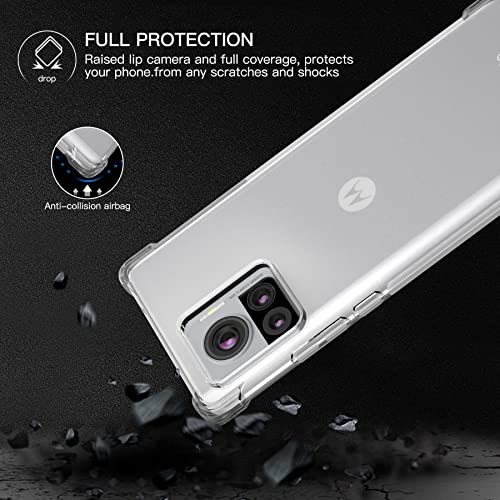 Image of SHOPBYSHOP for Back Case Cover Bumper Flexible Silicone Transparent Back Cover for Motorola Edge 30 Ultra - Transparent
