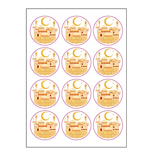 Lot de 10 lanternes murales islamiques - VMOPA - Lanternes en verre - Autocollants ronds pour décoration de l'Aïd Ramadan - Pour la maison, le salon, la chambre à coucher Cover