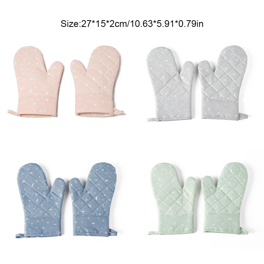 Lot de 10 gants de four à micro-ondes portables multicolores résistants à la chaleur Gants de cuisine pour la cuisine Bleu