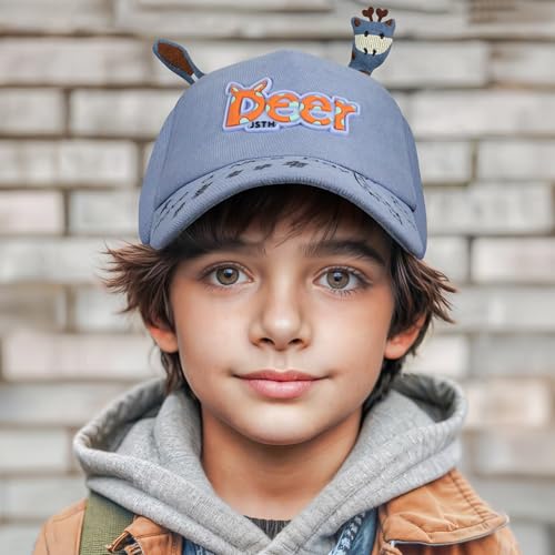 Image of VRITRAZ Kids Baseball Cap | Sun Protection Hat for Boys, Adjustable Strap (4-12 Years)