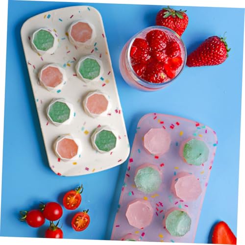 2 Pzas Molde Silicona Para Cubos De Hielo Flexible Creativo miniatura 5