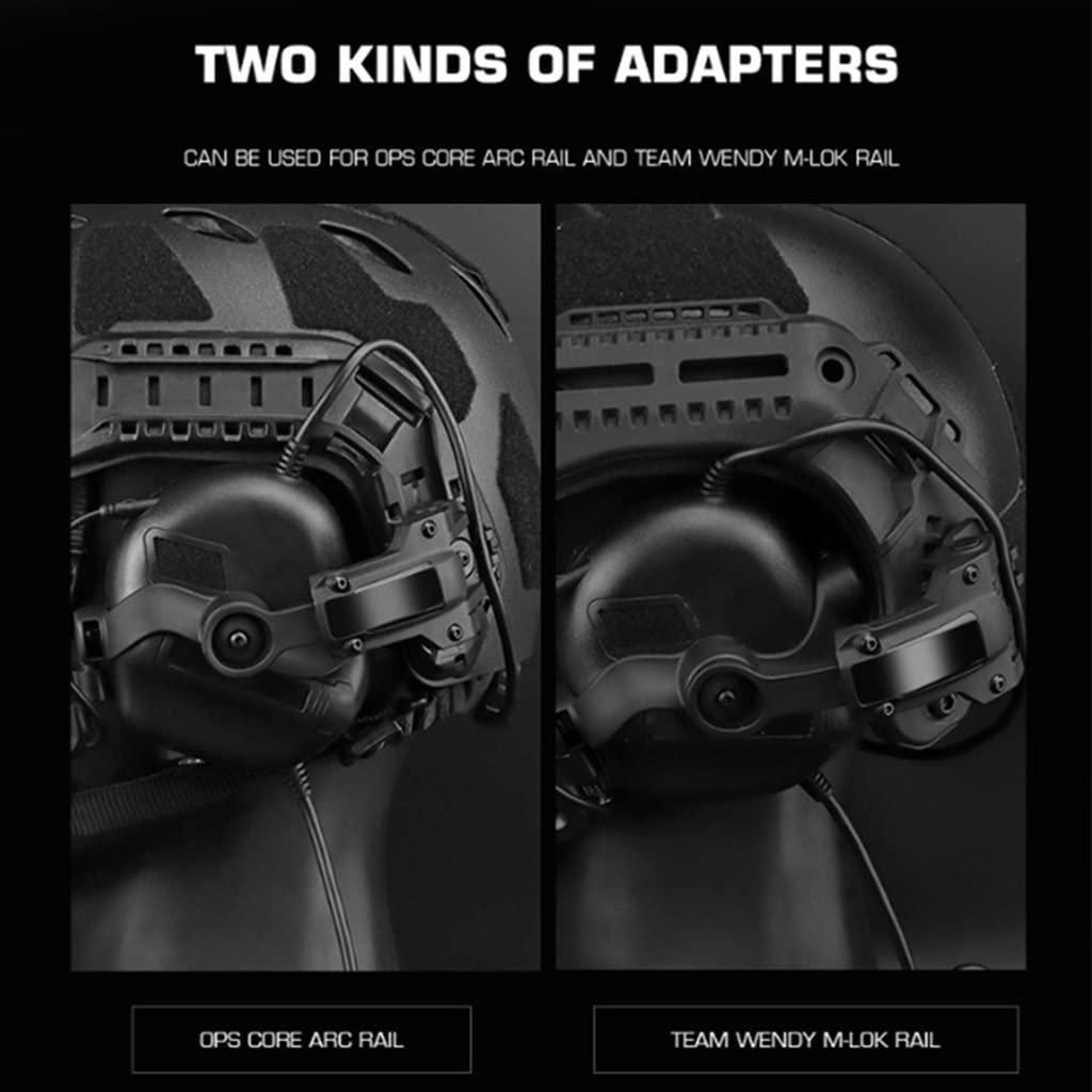 TS TAC-SKY Casco táctico Auriculares de reducción de Ruido de Recogida de protección de Tiro Caza Auriculares tácticos Plegable para Juegos de Paintball al Aire Libre