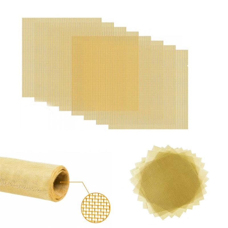 Produktbild von Metaximious Messing-Siebgewebe 15x15 Cm – 20 Bis 200 Maschen, Drahtgitter Für DIY & Filterprojekte