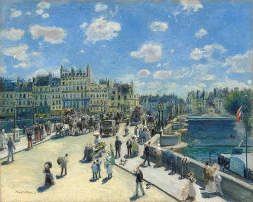 Cuadro en lienzo Pont Neuf de Renoir, lienzo decorativo de 60x90cm para despachos