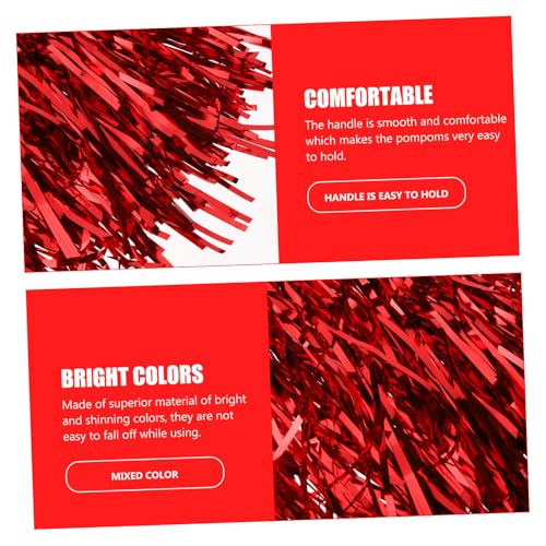 Pompons de cheerleading pour équipes de supporters et accessoires de spectacle réutilisables