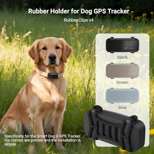 Hond 6 GPS Tracker Rubber Clip Compatibel met Tracti GPS Huisdier Locatie Activity Tracker Vervanging Rubber Bevestiging Zwarte Clips - Pack van 4 - Afbeelding 3