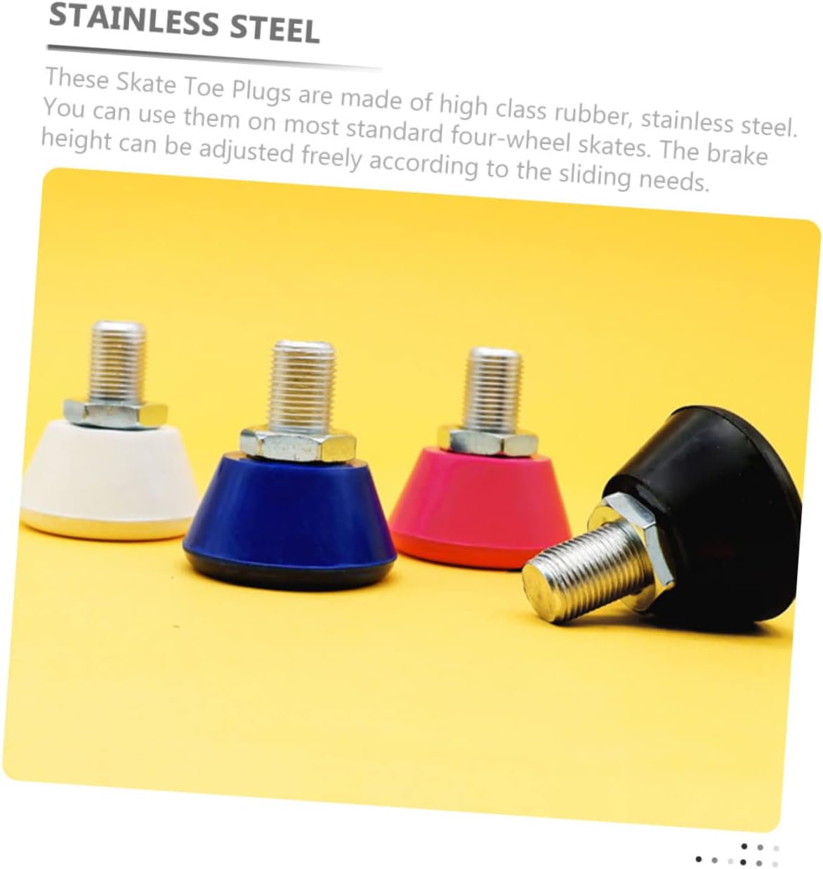 Sosoport 3 Pairs Roller Brake Block Skateboard Tool Roller Skating Accessories Adjustable Skates Roller Skates