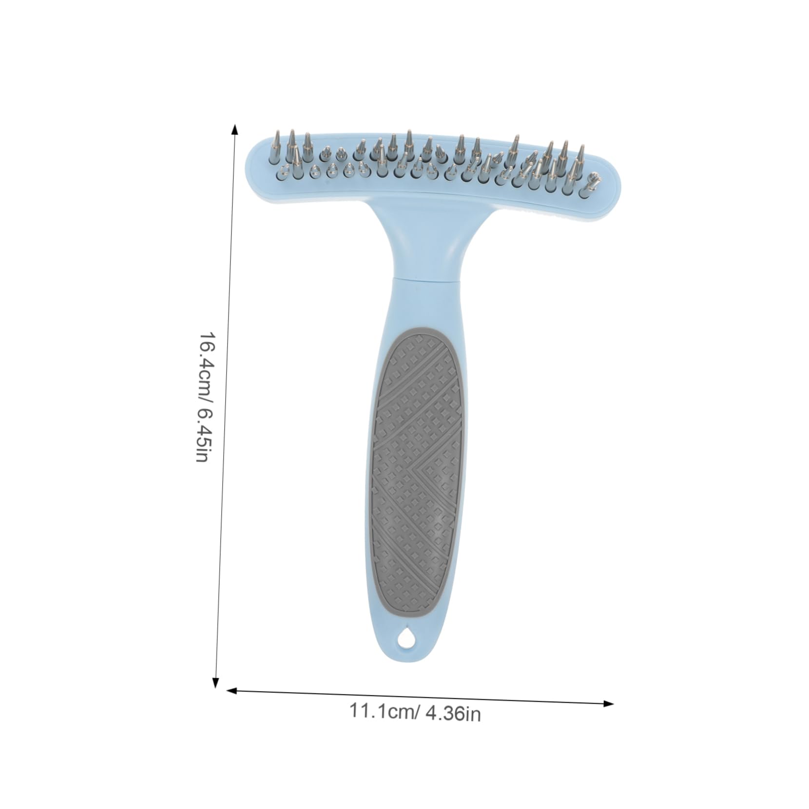 Totority Pet Grooming Comb Double Row Pin Brush for Dogs Comfortable Handle Durable Material for Shedding Grooming Suitable for Breeds