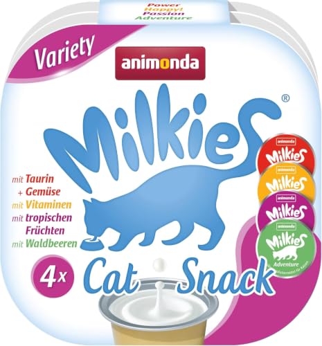 animonda Milkies Katzensnack Milch Cups Variety Mixpack (15x4 Cups à 15 g) – Ansicht 1
