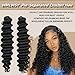 Feather Crochet Hair Extensions Pre Looped Crochet Human Hair Curly For Black Women Pre Separated Knotless Deep Wave 18inch 120g