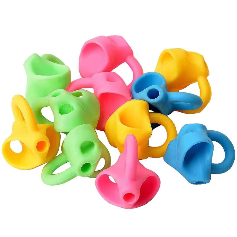 ZYLRO 10 PCS Pencil Finger Grips for Kids Handwriting Grip Posture Correction Training Pen Writing Aid Tool for Kids Toddler Preschool Children Adults