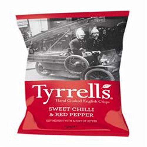Tyrrells Sweet Chili & Red Pepper Crisps, 150 g
