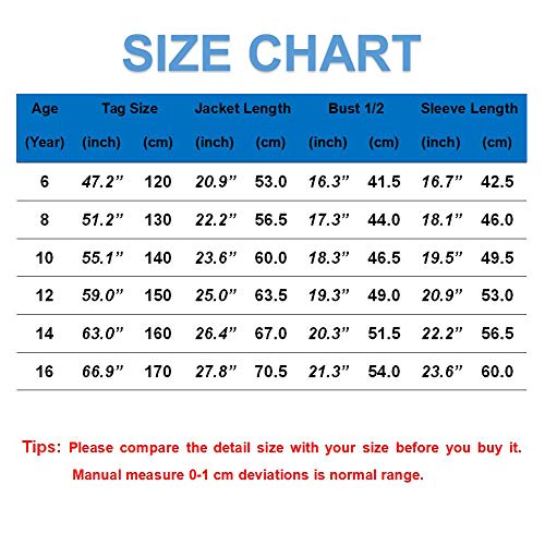 Kid1234 Boys' Rain Jacket Lightweight Quick Dry Waterproof Hooded Raincoat #TOP6