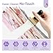 SAVILAND Nail Cleaning Tool: No-Touch Nail Cleaner Tools Wood Stamp Set Nails Stamping Plate Cleaning Tool 100PCS Lint Free Nails Wipes Reusable Sponge for Gel Polish Removal Salon Home DIY