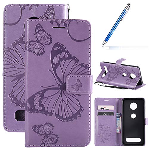 Robinsoni Case Compatible with Motorola Z4 Play Phone Case Wallet Motorola Z4 Play Leather PU Phone Cover Shockproof Kickstand Case Flip Note Book Phone Cover Heavy Duty Case Hard Case Notebook Cover