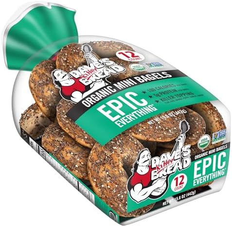 Dave's Killer Bread Epic Everything Mini Bagels, Organic Bagels, 12 Ct - 4