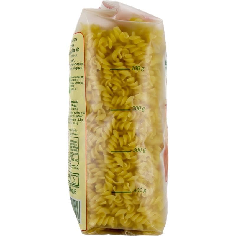 Jardin Bio Fusilli Cuisson 3 Minutes Bio 500G - Pâtes Bio Artisanales 100% française, Allergènes : Sans OGM, ni huile de palme - Marque française JARDIN BIO ETIC - Alimentation bio. - Le Lot De 4