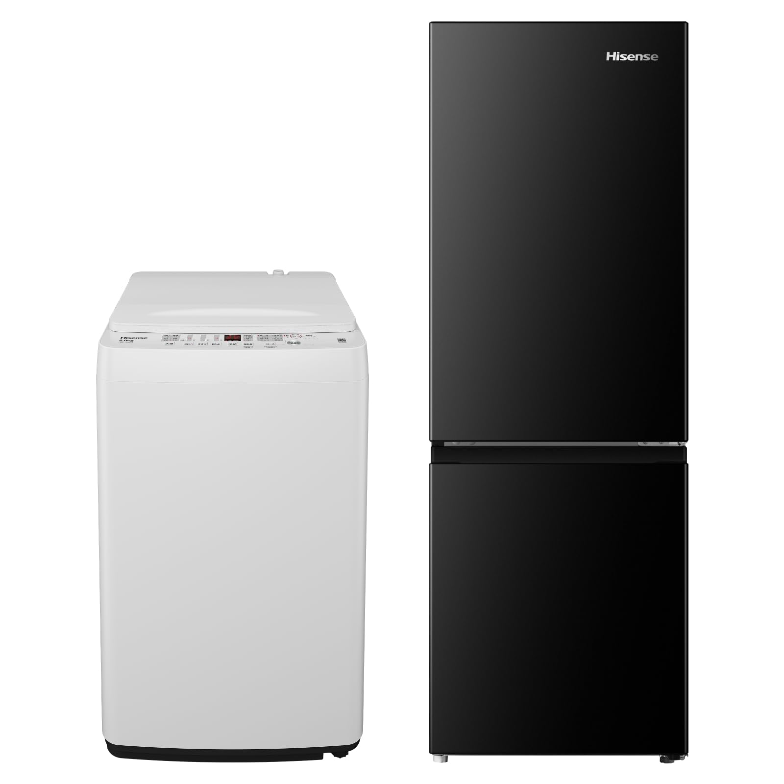 Amazon | 【新生活家電セット】ハイセンス 冷蔵庫 175L 黒 & 洗濯機