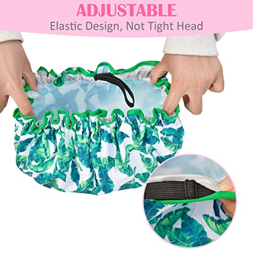 Shower Cap For Women, 3 Pcs Adjustable Shower Cap For Women Girls With Unicorn Double Layer Wide Elastic Band Silk Bonnet, Large Shower Cap For Long Hair Reusable Waterproof Shower Caps For Ladies #TOP1