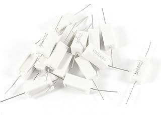 Aexit 15 Pcs Fixed Resistors 5W Watt 470 Ohm 5% Ceramic Cement Power Single Resistors Resistor White