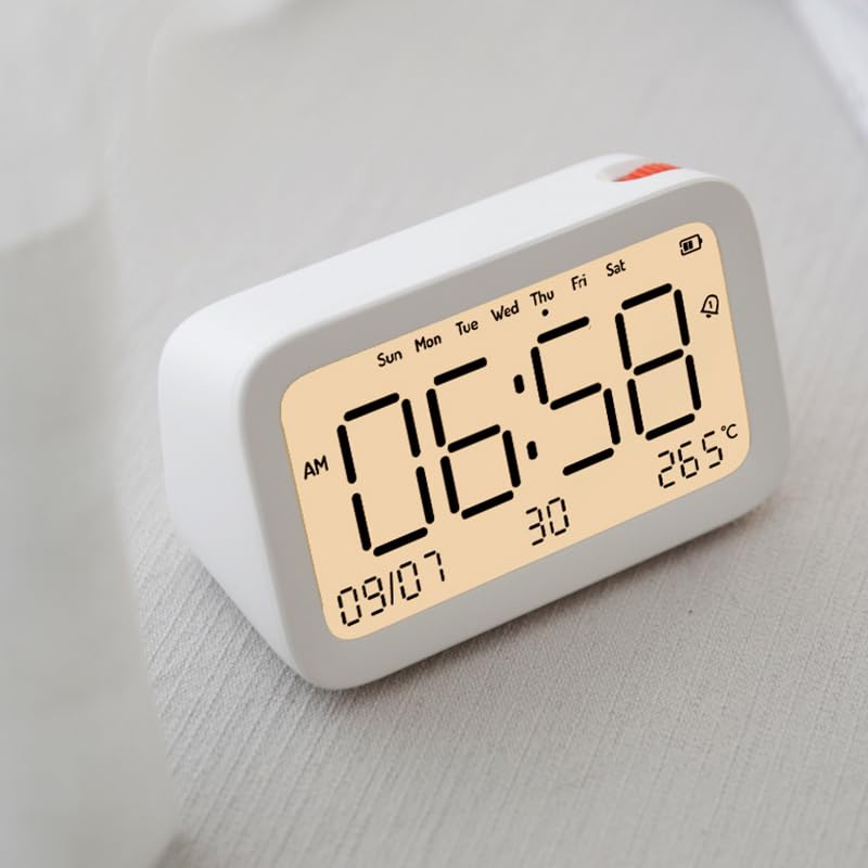 Amazon.co.jp: オレンジドット 目覚まし時計 3アラーム 温度表示