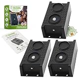 ISOTRONIC Ahuyentador de martas y Ratas con ultrasonido y luz LED | Controlador ultrasónico de plagas para Coches, Interiores & Exteriores | Protección contra Ratones sin venenos | Set de 3